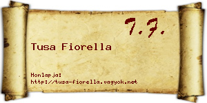 Tusa Fiorella névjegykártya
